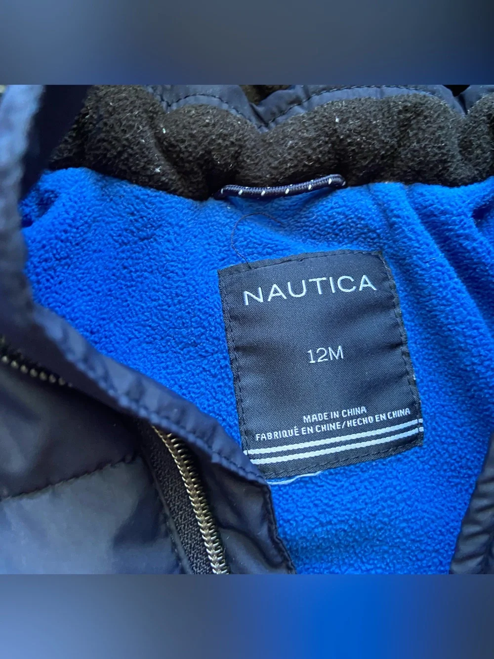 NAUTICA BLUE PUFFER JACKET 12 mo